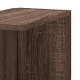 Estantería pared de esquina madera marrón roble 36,5x36,5x140cm de , Estantes y estanterías - Ref: Foro24-852633, Precio: 54,...