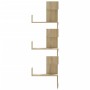 Estantería de pared de esquina madera roble Sonoma 45x45x147 cm de , Estantes y estanterías - Ref: Foro24-852638, Precio: 51,...