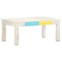 Mesa de centro de madera maciza de mango blanca 110x60x45 cm en Mesas de centro | Comprar online en Foru.es