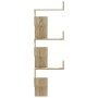Estantería de pared de esquina madera roble Sonoma 45x45x147 cm de , Estantes y estanterías - Ref: Foro24-852638, Precio: 51,...