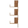 Estantería de pared esquina madera roble artisan 45x45x147 cm de , Estantes y estanterías - Ref: Foro24-852644, Precio: 57,10...