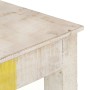 Mesa consola de madera de mango rugosa blanca 115x35x77 cm en Mesas auxiliares | Comprar online en Foru.es