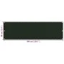 Toldo para balcón HDPE verde oscuro 90x300 cm de vidaXL, Sombrillas - Ref: Foro24-310972, Precio: 16,83 €, Descuento: %