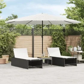 Garden umbrella with white steel pole 388x388x248 cm by , Umbrellas - Ref: Foro24-4005116, Price: 138,94 €, Discount: %