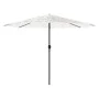 Sombrilla de jardín con poste de acero blanca 388x388x248 cm de , Sombrillas - Ref: Foro24-4005116, Precio: 138,94 €, Descuen...