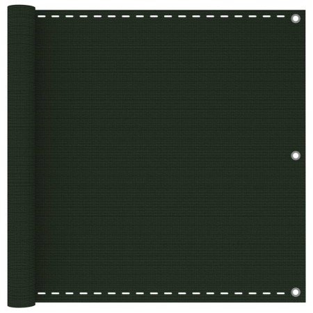 Toldo para balcón HDPE verde oscuro 90x400 cm de vidaXL, Sombrillas - Ref: Foro24-310973, Precio: 21,94 €, Descuento: %