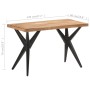 Mesa de comedor de madera maciza de acacia 120x60x76 cm en Mesas de comedor | Comprar online en Foru.es