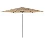 Sombrilla de jardín con LEDs poste acero marrón 288x288x225 cm de , Sombrillas - Ref: Foro24-4005121, Precio: 116,16 €, Descu...