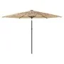 Sombrilla de jardín con LEDs poste acero marrón 288x288x225 cm de , Sombrillas - Ref: Foro24-4005121, Precio: 116,16 €, Descu...