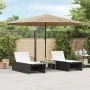 Sombrilla de jardín con LEDs poste acero marrón 388x388x248 cm de , Sombrillas - Ref: Foro24-4005123, Precio: 164,06 €, Descu...