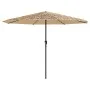 Sombrilla de jardín con LEDs poste acero marrón 388x388x248 cm de , Sombrillas - Ref: Foro24-4005123, Precio: 164,06 €, Descu...