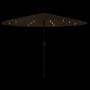 Sombrilla de jardín con LEDs poste acero marrón 388x388x248 cm de , Sombrillas - Ref: Foro24-4005123, Precio: 171,65 €, Descu...