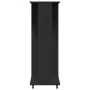 Armario con ruedas madera ingeniería negro 102x38x110 cm de , Almacenamiento de ropa y armarios - Ref: Foro24-848032, Precio:...