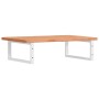 Estante de lavabo de pared de acero y madera maciza de haya de , Tocadores de baño - Ref: Foro24-3302448, Precio: 105,45 €, D...