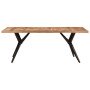 Mesa de comedor madera maciza de acacia 200x90x76 cm en Mesas de comedor | Comprar online en Foru.es