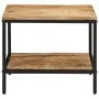 Mesa de centro de madera maciza de mango rugosa 55x55x45 cm de , Mesas de centro - Ref: Foro24-374068, Precio: 93,19 €, Descu...
