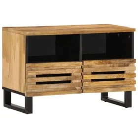 Mueble de TV madera maciza de mango rugosa 70x34x46 cm de , Almacenamiento para CD y DVD - Ref: Foro24-377441, Precio: 75,14 ...