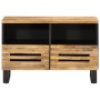 Mueble de TV madera maciza de mango rugosa 70x34x46 cm de , Almacenamiento para CD y DVD - Ref: Foro24-377441, Precio: 75,93 ...