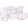 Mueble de TV madera maciza de mango rugosa 70x34x46 cm de , Almacenamiento para CD y DVD - Ref: Foro24-377441, Precio: 75,93 ...