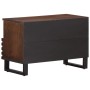 Mueble de TV madera maciza mango marrón 70x34x46 cm de , Almacenamiento para CD y DVD - Ref: Foro24-377443, Precio: 68,64 €, ...