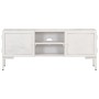 Mueble para TV de madera maciza de mango blanco 115x30x46 cm en Muebles TV | Comprar online en Foru.es