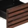 Solid mango wood TV stand in brown, 70x34x46 cm by , CD and DVD storage - Ref: Foro24-377443, Price: 68,01 €, Discount: %