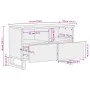 Solid mango wood TV stand in brown, 70x34x46 cm by , CD and DVD storage - Ref: Foro24-377443, Price: 68,01 €, Discount: %