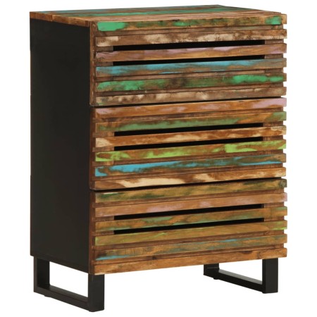 Aparador de madera maciza acacia 60x34x75 cm de , Taquillas y armarios de almacenamiento - Ref: Foro24-377455, Precio: 161,45...