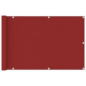 Toldo para balcón HDPE rojo 90x400 cm de vidaXL, Sombrillas - Ref: Foro24-311009, Precio: 17,34 €, Descuento: %