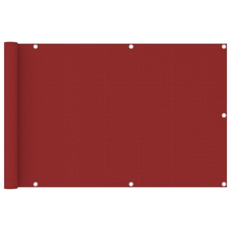 Toldo para balcón HDPE rojo 90x400 cm de vidaXL, Sombrillas - Ref: Foro24-311009, Precio: 20,51 €, Descuento: %
