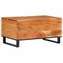 Mesa de centro madera maciza de acacia 80x51x40 cm de , Mesas de centro - Ref: Foro24-377462, Precio: 92,06 €, Descuento: %