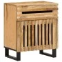 Solid rough mango wood bedside table 50x34x60 cm by , Nightstands - Ref: Foro24-377476, Price: 68,58 €, Discount: %