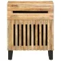 Solid rough mango wood bedside table 50x34x60 cm by , Nightstands - Ref: Foro24-377476, Price: 68,58 €, Discount: %