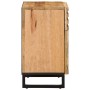 Mesita de noche de madera maciza de mango rugosa 50x34x60 cm de , Mesitas de noche - Ref: Foro24-377476, Precio: 69,25 €, Des...