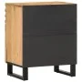 Solid rough mango wood bedside table 50x34x60 cm by , Nightstands - Ref: Foro24-377476, Price: 68,58 €, Discount: %
