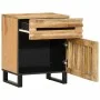 Solid rough mango wood bedside table 50x34x60 cm by , Nightstands - Ref: Foro24-377476, Price: 68,58 €, Discount: %