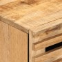 Mesita de noche de madera maciza de mango rugosa 50x34x60 cm de , Mesitas de noche - Ref: Foro24-377476, Precio: 69,25 €, Des...