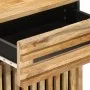 Solid rough mango wood bedside table 50x34x60 cm by , Nightstands - Ref: Foro24-377476, Price: 68,58 €, Discount: %