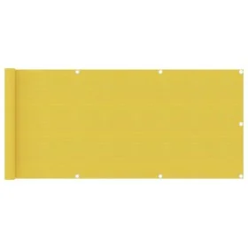 Toldo para balcón HDPE amarillo 75x300 cm de vidaXL, Sombrillas - Ref: Foro24-310992, Precio: 13,95 €, Descuento: %