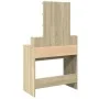 Dresser with LED lights in Sonoma oak color, 80x41x144.5 cm by , Bedroom Dressers - Ref: Foro24-848180, Price: 118,73 €, Disc...