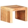 Mesa auxiliar de madera maciza de acacia 43x40x30 cm en Mesas auxiliares | Comprar online en Foru.es