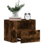 Mesitas de noche de pared 2 uds color roble ahumado 45x30x35 cm de , Mesitas de noche - Ref: Foro24-848320, Precio: 67,98 €, ...