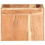 Mesa auxiliar de madera maciza de acacia 43x40x30 cm en Mesas auxiliares | Comprar online en Foru.es