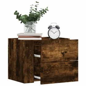 Mesitas de noche de pared 2 uds color roble ahumado 45x30x35 cm de , Mesitas de noche - Ref: Foro24-848334, Precio: 80,50 €, ...