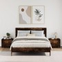 Mesitas de noche de pared 2 uds color roble ahumado 45x30x35 cm de , Mesitas de noche - Ref: Foro24-848334, Precio: 73,40 €, ...
