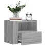 Mesitas de noche de pared 2 uds gris Sonoma 45x30x35 cm de , Mesitas de noche - Ref: Foro24-848322, Precio: 70,34 €, Descuent...