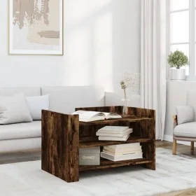 Mesa de centro madera de ingeniería roble ahumado 80x50x50 cm de , Mesas de centro - Ref: Foro24-848343, Precio: 62,68 €, Des...