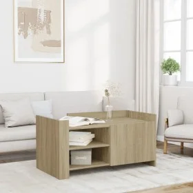 Mesa de centro madera de ingeniería roble Sonoma 100x50x50 cm de , Mesas de centro - Ref: Foro24-848362, Precio: 76,64 €, Des...
