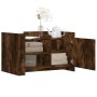 Mesa de centro madera de ingeniería roble ahumado 80x50x50 cm de , Mesas de centro - Ref: Foro24-848357, Precio: 67,24 €, Des...