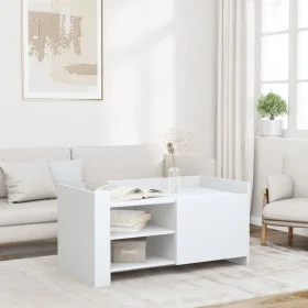 Weißer Couchtisch aus Holzwerkstoff 100x50x50 cm von , Couchtisch - Ref: Foro24-848360, Preis: 78,12 €, Rabatt: %